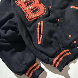 80's HOLLOWAY 裏キルティング メルトン ウール ブルゾン ジャケット