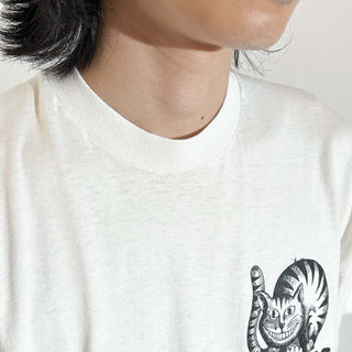 90's "TAFT SPRING ARTS FESTIVAL 1996" チェシャ猫風 両面プリント Tシャツ