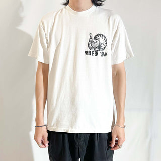 90's "TAFT SPRING ARTS FESTIVAL 1996" チェシャ猫風 両面プリント Tシャツ
