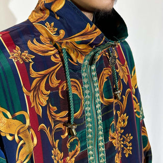 80's～90's JESSICA STEVENS "scarf pattern" 総柄 ドルマン ジャケット