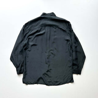 90's  ROBERT STOCK ブラック シルク L/Sシャツ