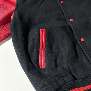 ～00's STEWART&STRAUSS 無地 レザー切替 メルトン スタジャン