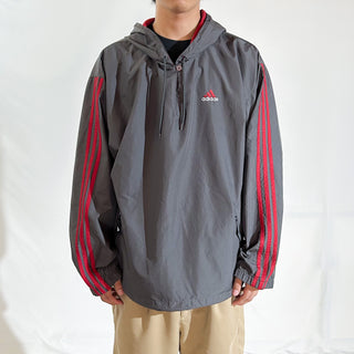 90's adidas プルオーバー フーディー ジャケット