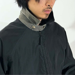 90's ROUNDTREE&YORKE チンストラップ ラグラン ピーチスキン ジャケット