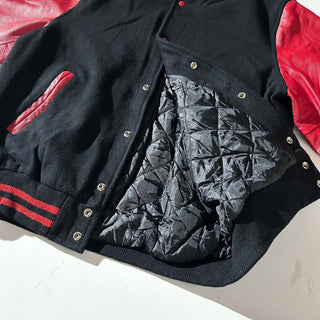 ～00's STEWART&STRAUSS 無地 レザー切替 メルトン スタジャン