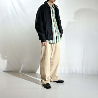 90's ROUNDTREE&YORKE チンストラップ ラグラン ピーチスキン ジャケット