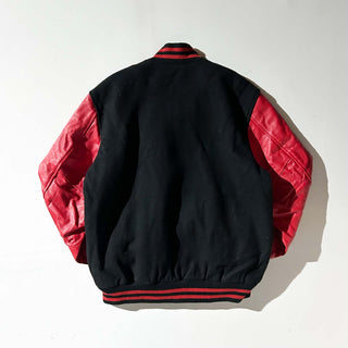 ～00's STEWART&STRAUSS 無地 レザー切替 メルトン スタジャン