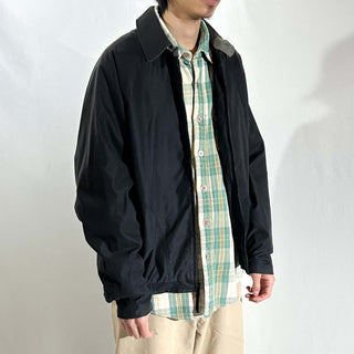 90's ROUNDTREE&YORKE チンストラップ ラグラン ピーチスキン ジャケット