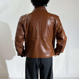 ～80's SILTON トラッカータイプ レザー ジャケット