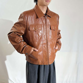 ～80's SILTON トラッカータイプ レザー ジャケット