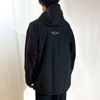 90's "made in USA" BURTON "switching" アノラックタイプ フリース デザイン ジャケット