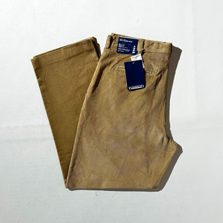 90's～ "deadstock" LANDS' END ２タック コーデュロイ パンツ (BRONZE 33×30)