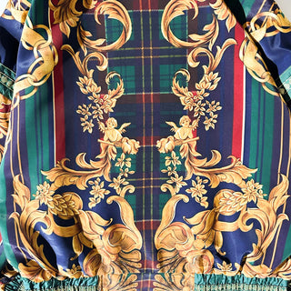 80's～90's JESSICA STEVENS "scarf pattern" 総柄 ドルマン ジャケット