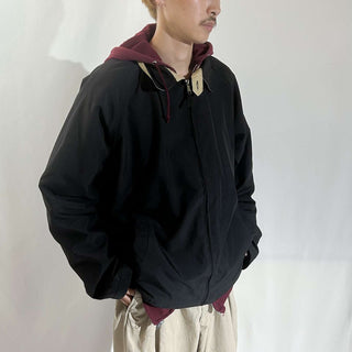 ～00's Haggar ブラック ピーチスキン ドリズラー ジャケット