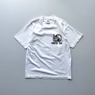 90's "TAFT SPRING ARTS FESTIVAL 1996" チェシャ猫風 両面プリント Tシャツ