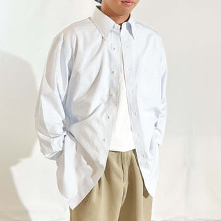 00's Brooks Brothers "Supima Cotton" ストライプ ブロードクロス ボタンダウン L/Sシャツ