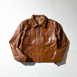 ～80's SILTON トラッカータイプ レザー ジャケット