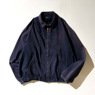 80's~90's "made in USA" OLD RALPH LAUREN "sun fade" チンストラップ ドリズラー ジャケット