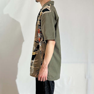 00's No Boundaries 総柄 オープンカラー S/Sシャツ