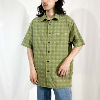 Eddie Bauer オンブレチェック ナイロンシャツ