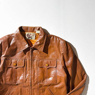 ～80's SILTON トラッカータイプ レザー ジャケット