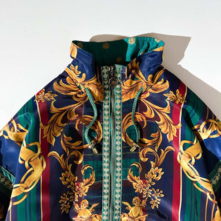 80's～90's JESSICA STEVENS "scarf pattern" 総柄 ドルマン ジャケット