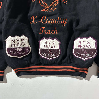 80's HOLLOWAY 裏キルティング メルトン ウール ブルゾン ジャケット