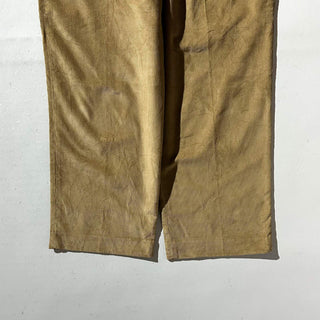 90's～ "deadstock" LANDS' END ２タック コーデュロイ パンツ (BRONZE 33×30)