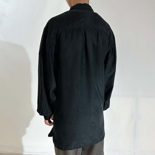 90's  ROBERT STOCK ブラック シルク L/Sシャツ