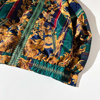 80's～90's JESSICA STEVENS "scarf pattern" 総柄 ドルマン ジャケット