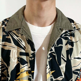 00's No Boundaries 総柄 オープンカラー S/Sシャツ