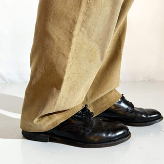 90's～ "deadstock" LANDS' END ２タック コーデュロイ パンツ (BRONZE 33×30)