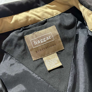 ～00's Haggar ブラック ピーチスキン ドリズラー ジャケット