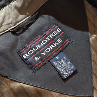 90's ROUNDTREE&YORKE チンストラップ ラグラン ピーチスキン ジャケット