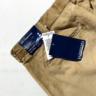 90's～ "deadstock" LANDS' END ２タック コーデュロイ パンツ (BRONZE 33×30)