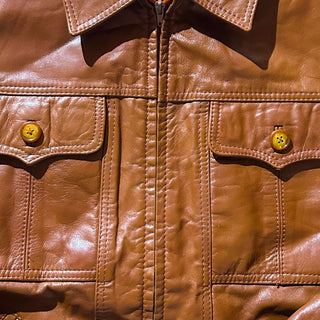 ～80's SILTON トラッカータイプ レザー ジャケット