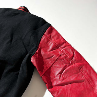 ～00's STEWART&STRAUSS 無地 レザー切替 メルトン スタジャン