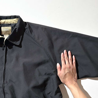 ～00's Haggar ブラック ピーチスキン ドリズラー ジャケット