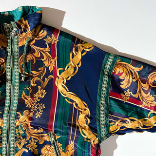 80's～90's JESSICA STEVENS "scarf pattern" 総柄 ドルマン ジャケット