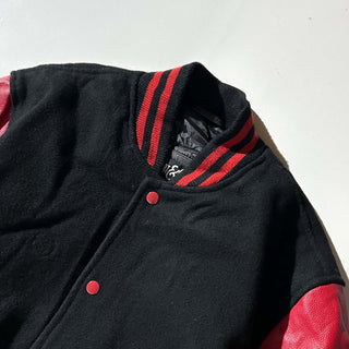 ～00's STEWART&STRAUSS 無地 レザー切替 メルトン スタジャン