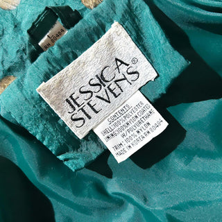 80's～90's JESSICA STEVENS "scarf pattern" 総柄 ドルマン ジャケット