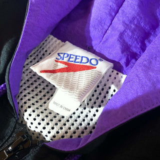SPEEDO パープル×ブラック セーラーカラー デザイン ジャケット