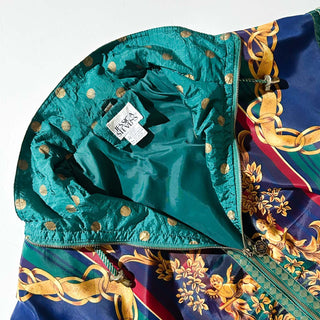 80's～90's JESSICA STEVENS "scarf pattern" 総柄 ドルマン ジャケット