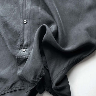 90's  ROBERT STOCK ブラック シルク L/Sシャツ