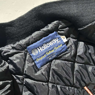 80's HOLLOWAY 裏キルティング メルトン ウール ブルゾン ジャケット