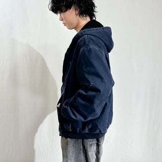 00's Carhartt ネイビー 裏メッシュ アクティブ ジャケット