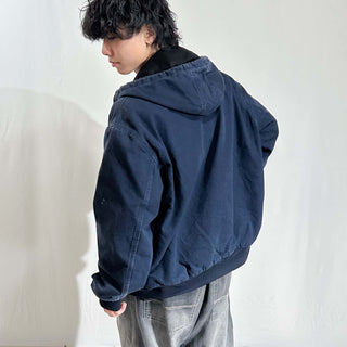 00's Carhartt ネイビー 裏メッシュ アクティブ ジャケット