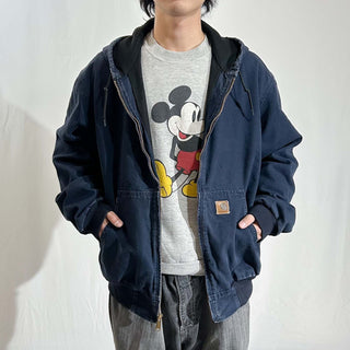 00's Carhartt ネイビー 裏メッシュ アクティブ ジャケット