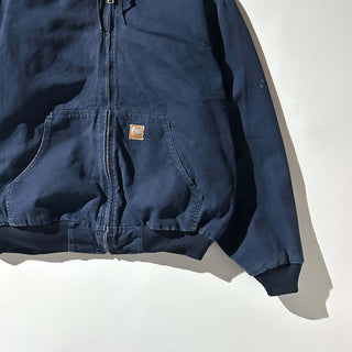 00's Carhartt ネイビー 裏メッシュ アクティブ ジャケット