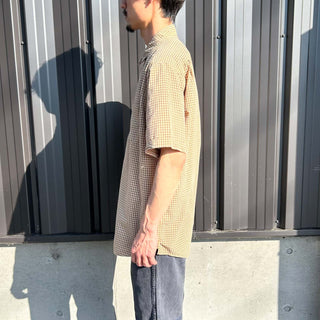 00's Eddie Bauer シアサッカー チェック レギュラーカラー S/Sシャツ